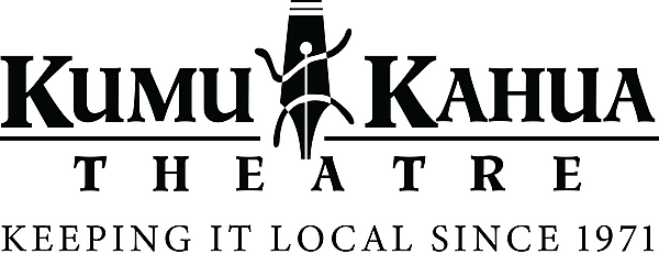 Black graphic depicting the Kumu Kahua Theatre logo