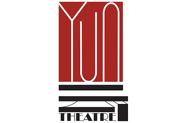 red and black logo for Yun Theatre